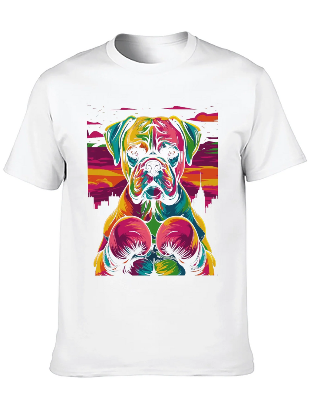 Boxer Dog Graphic Tee - Colorful Unique Design product image 9