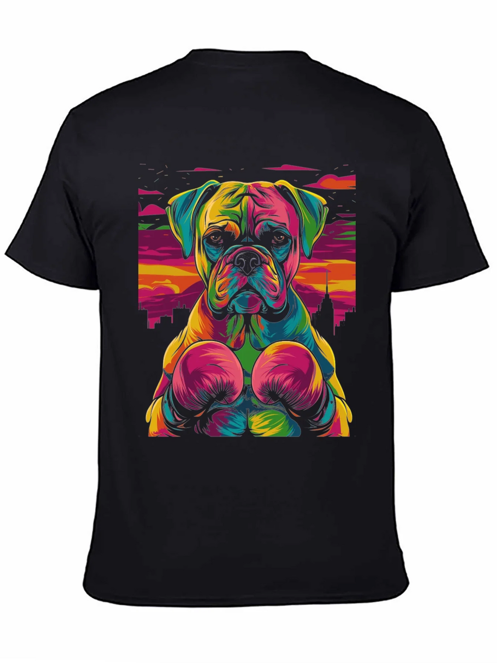 Boxer Dog Graphic Tee - Colorful Unique Design product image 4