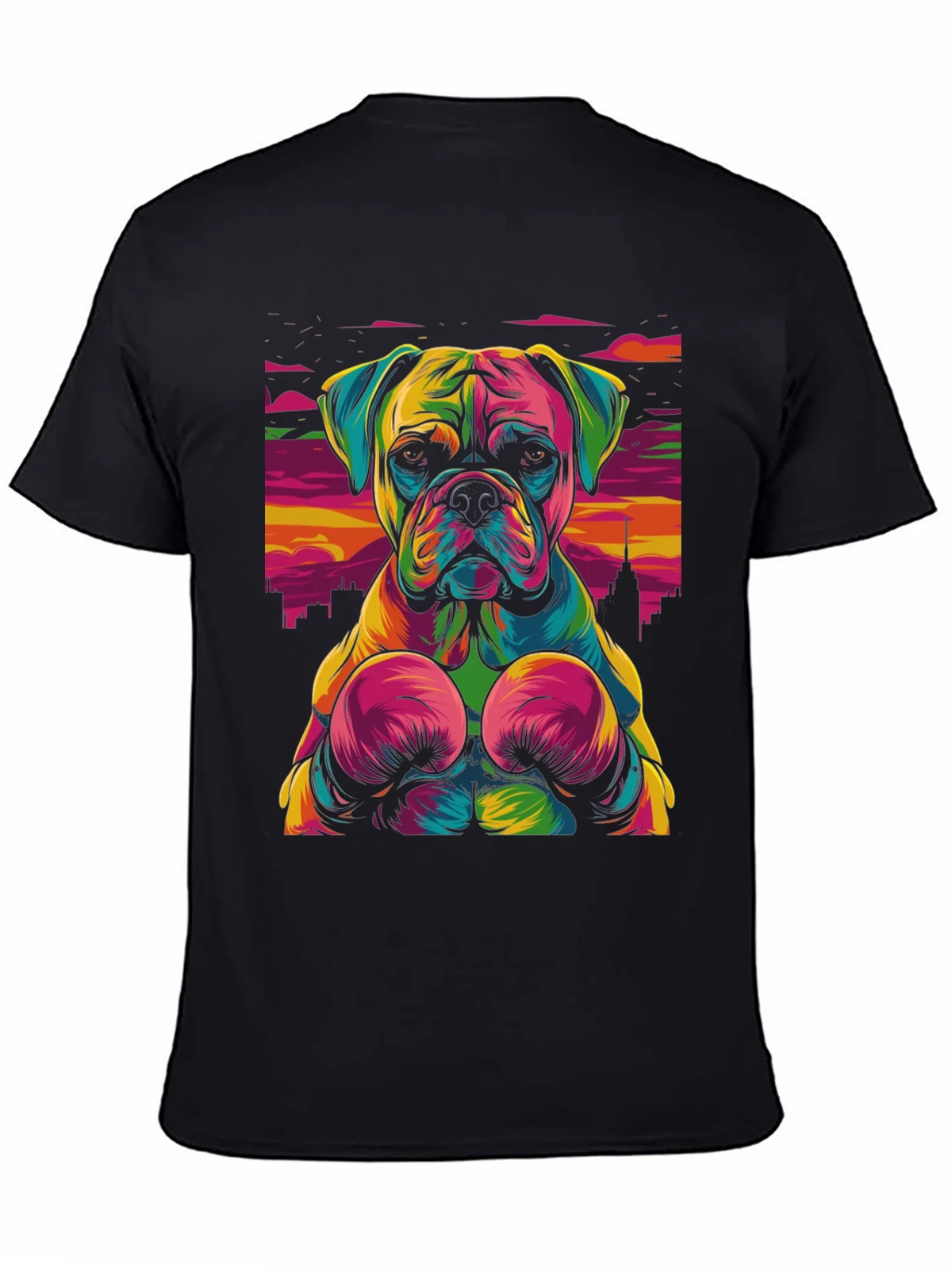 Boxer Dog Graphic Tee - Colorful Unique Design product image 4