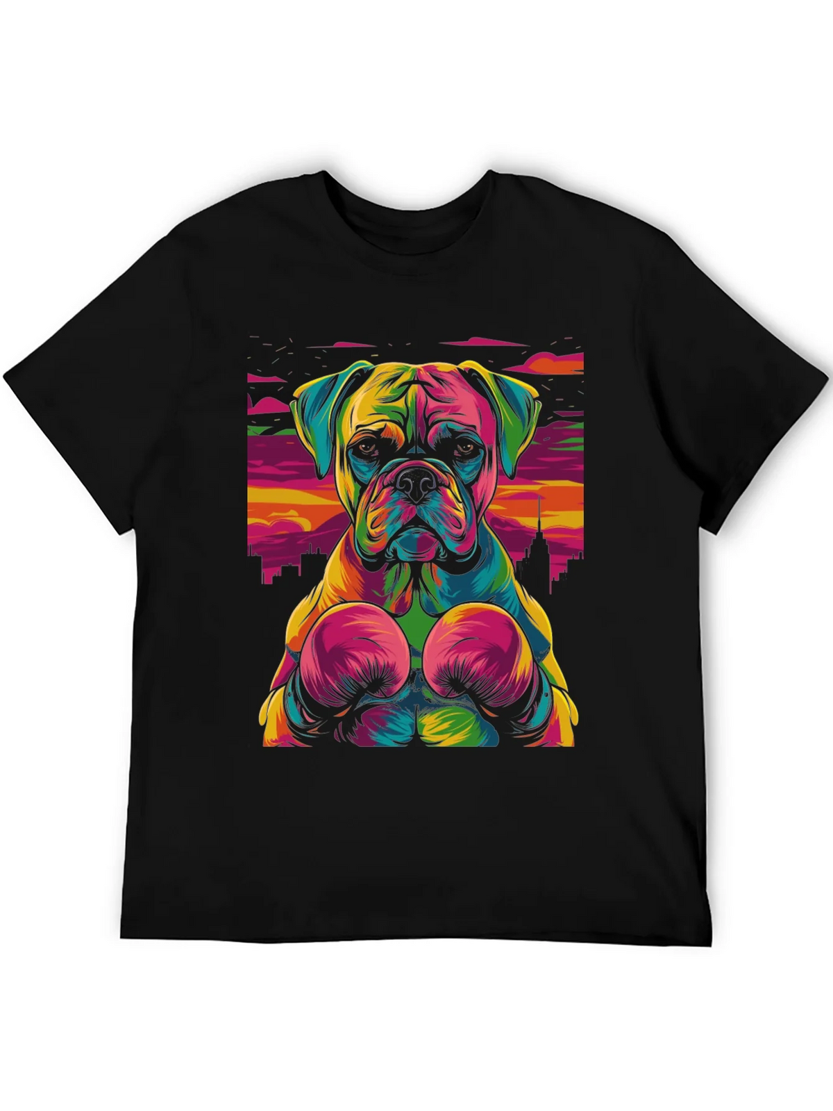 Boxer Dog Graphic Tee - Colorful Unique Design product image 5