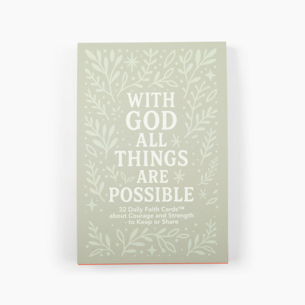 With God All Things are Possible Daily Faith Cards®