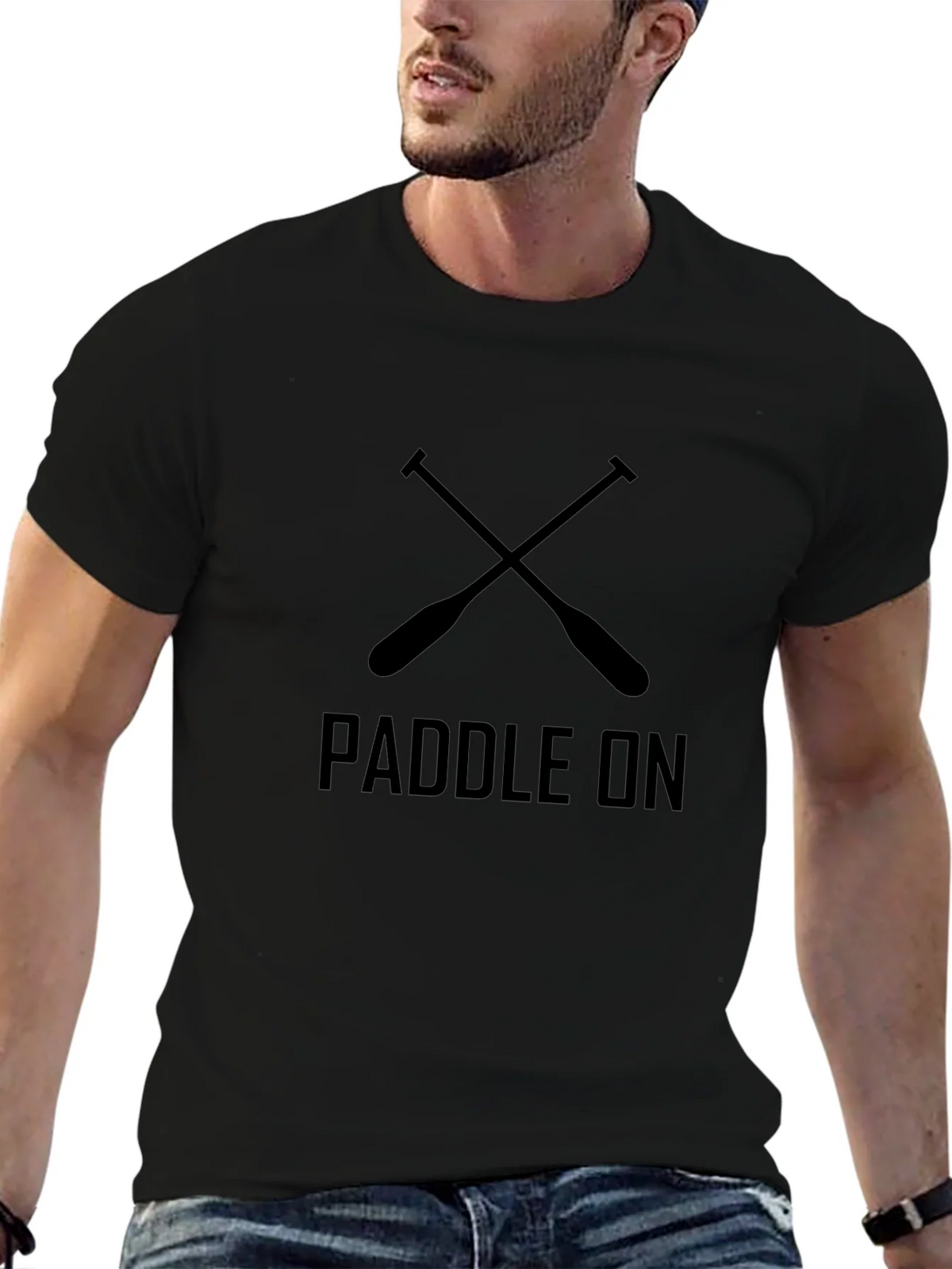Paddle On Graphic Tee - Black product image 6