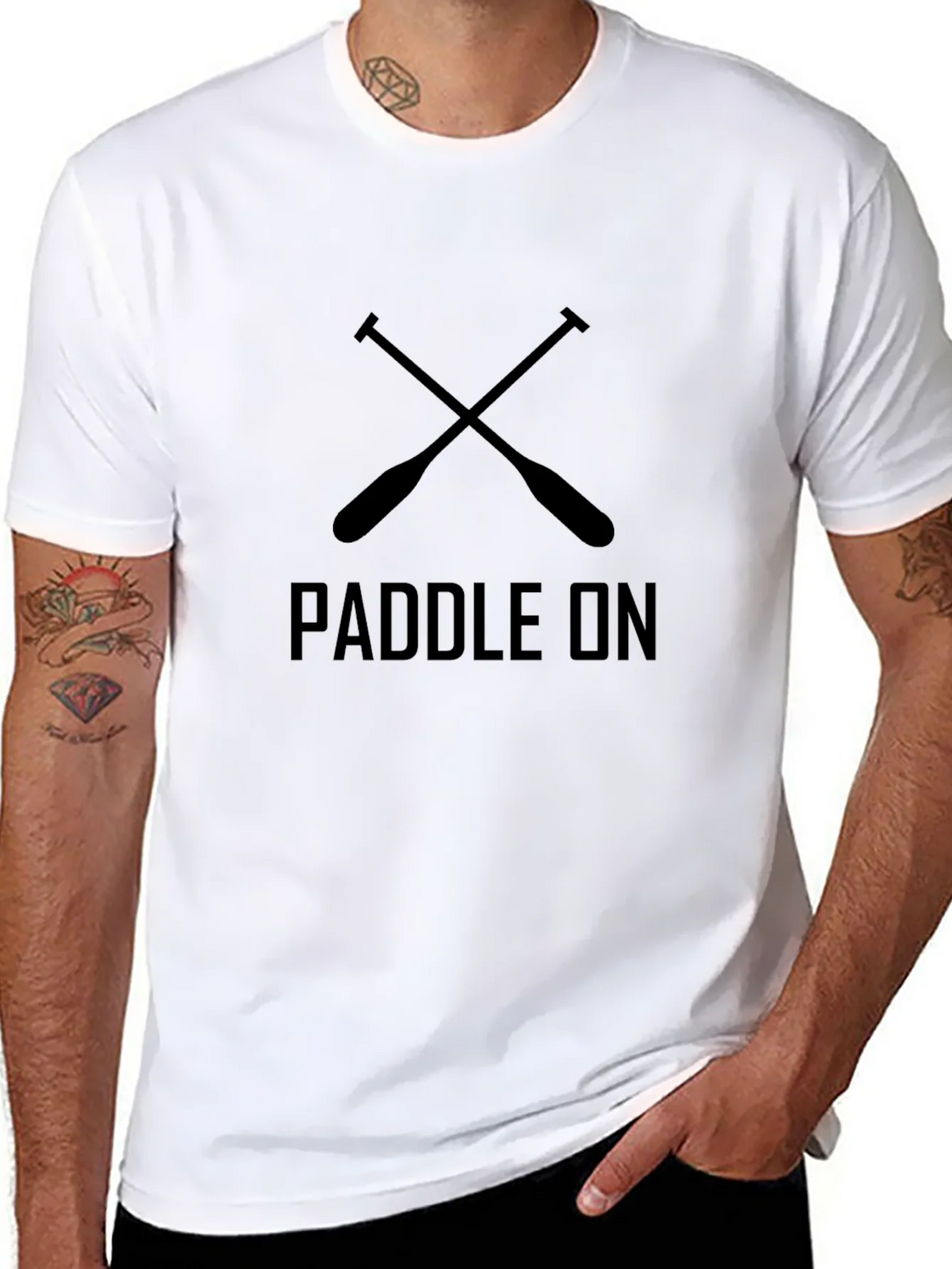 Paddle On Graphic Tee - Black product image 7