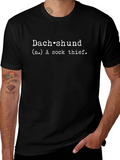 Dachshund Sock Thief T-Shirt - Funny Dog Lover Tee