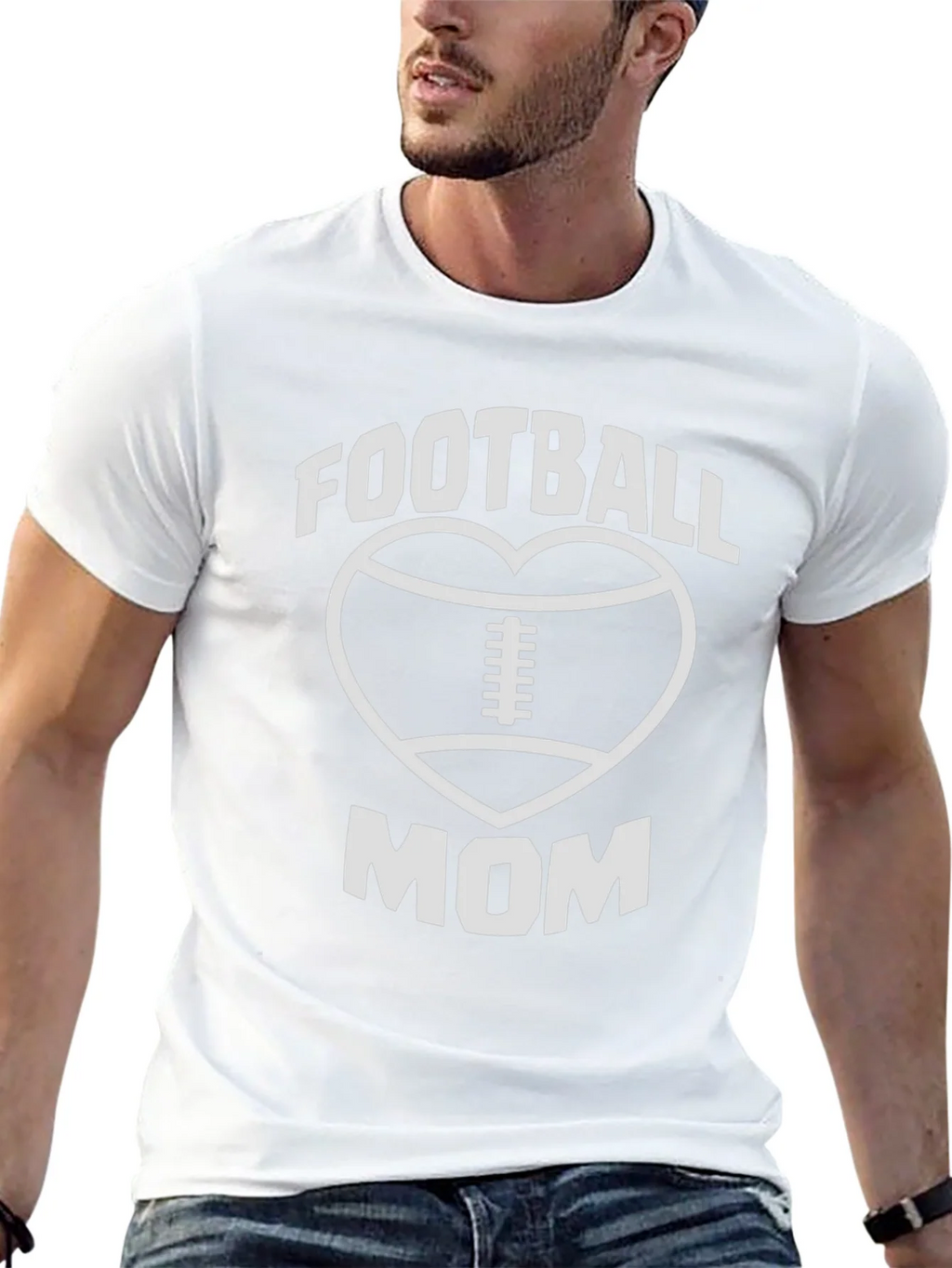 Football Mom T-Shirt - Heart Graphic Tee product image 10