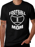 Football Mom T-Shirt - Heart Graphic Tee product image 1