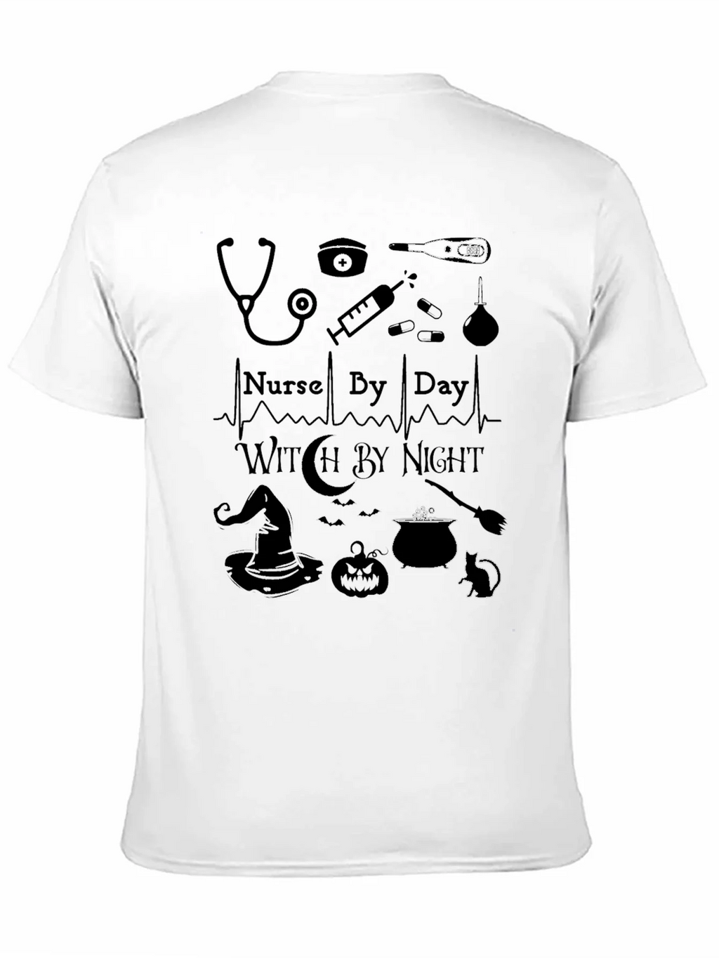 Nurse By Day Witch By Night Graphic T-Shirt product image 10