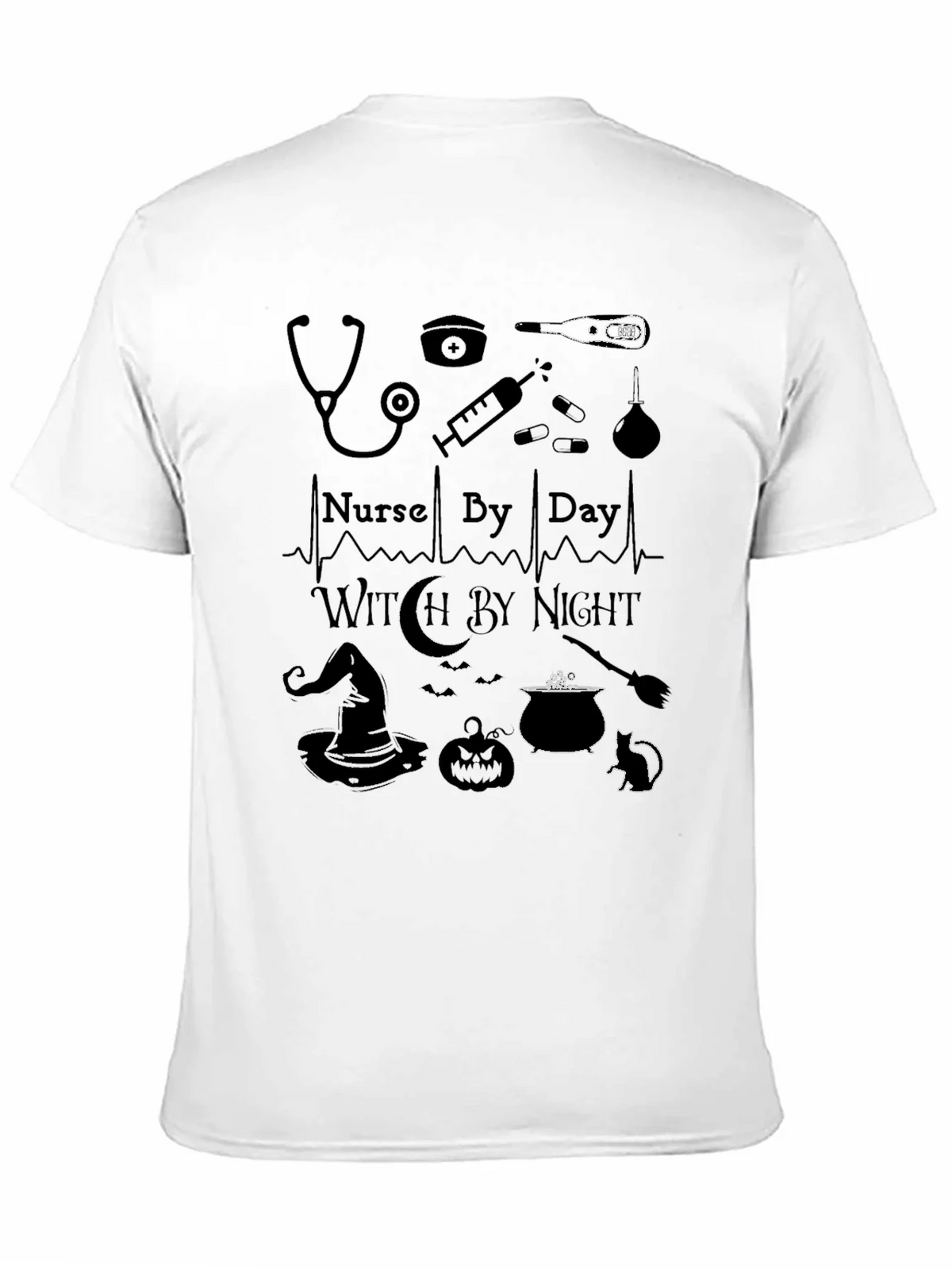 Nurse By Day Witch By Night Graphic T-Shirt product image 10
