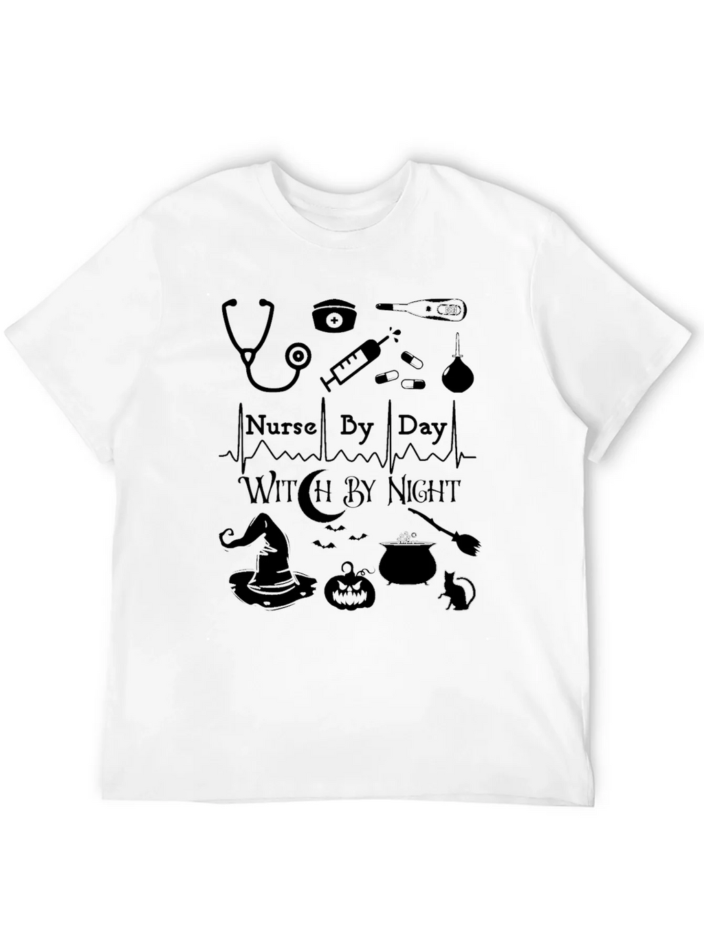Nurse By Day Witch By Night Graphic T-Shirt product image 11
