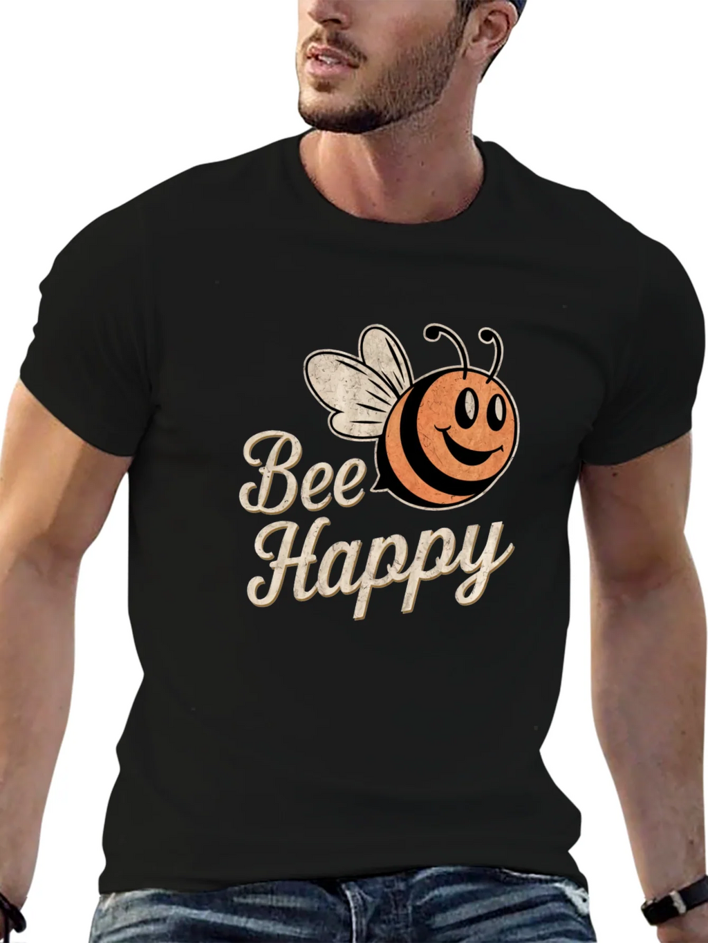Bee Happy Graphic Tee - Unisex product image 3