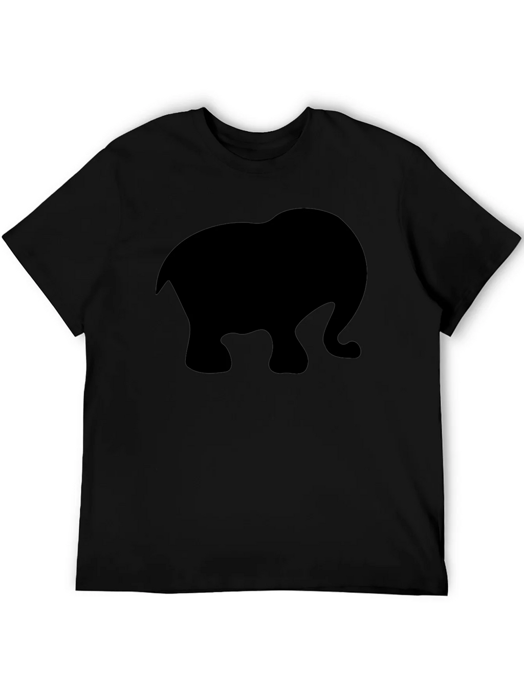 Black Elephant Silhouette T-Shirt product image 2