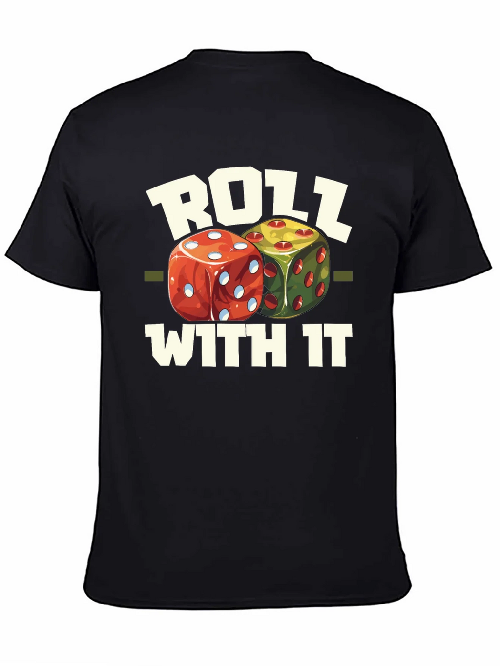 Roll With It Graphic Tee - Fun Dice Design product image 1