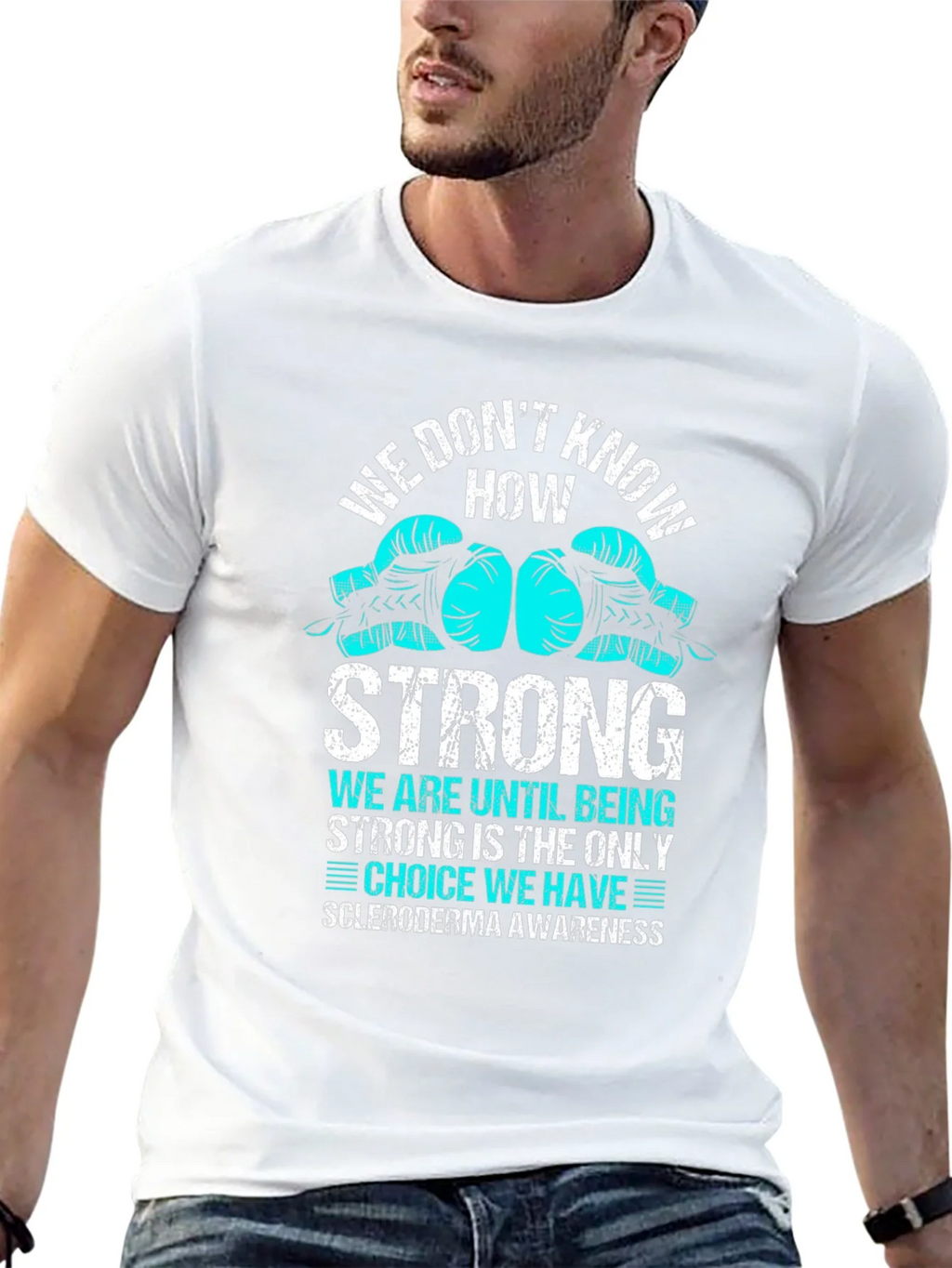Scleroderma Awareness Boxing Glove T-Shirt product image 6