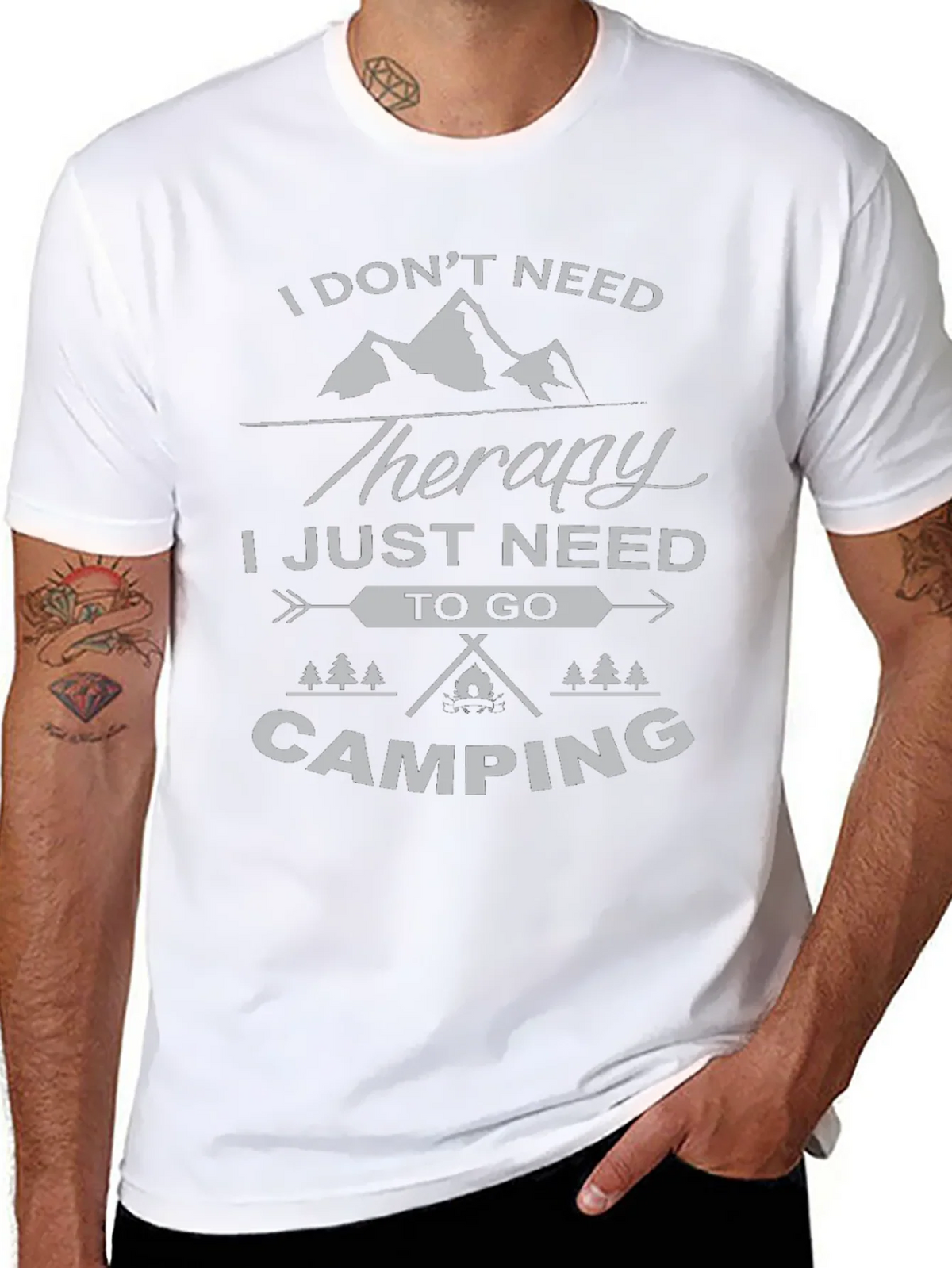 Camping Therapy T-Shirt - Nature Lover Tee product image 3