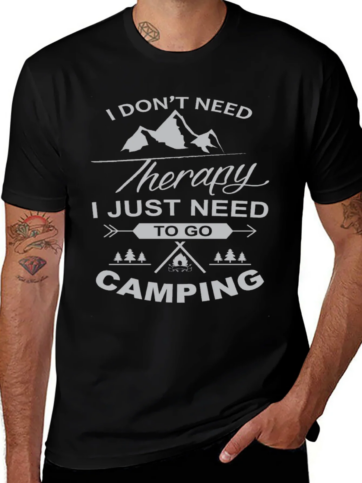 Camping Therapy T-Shirt - Nature Lover Tee product image 1