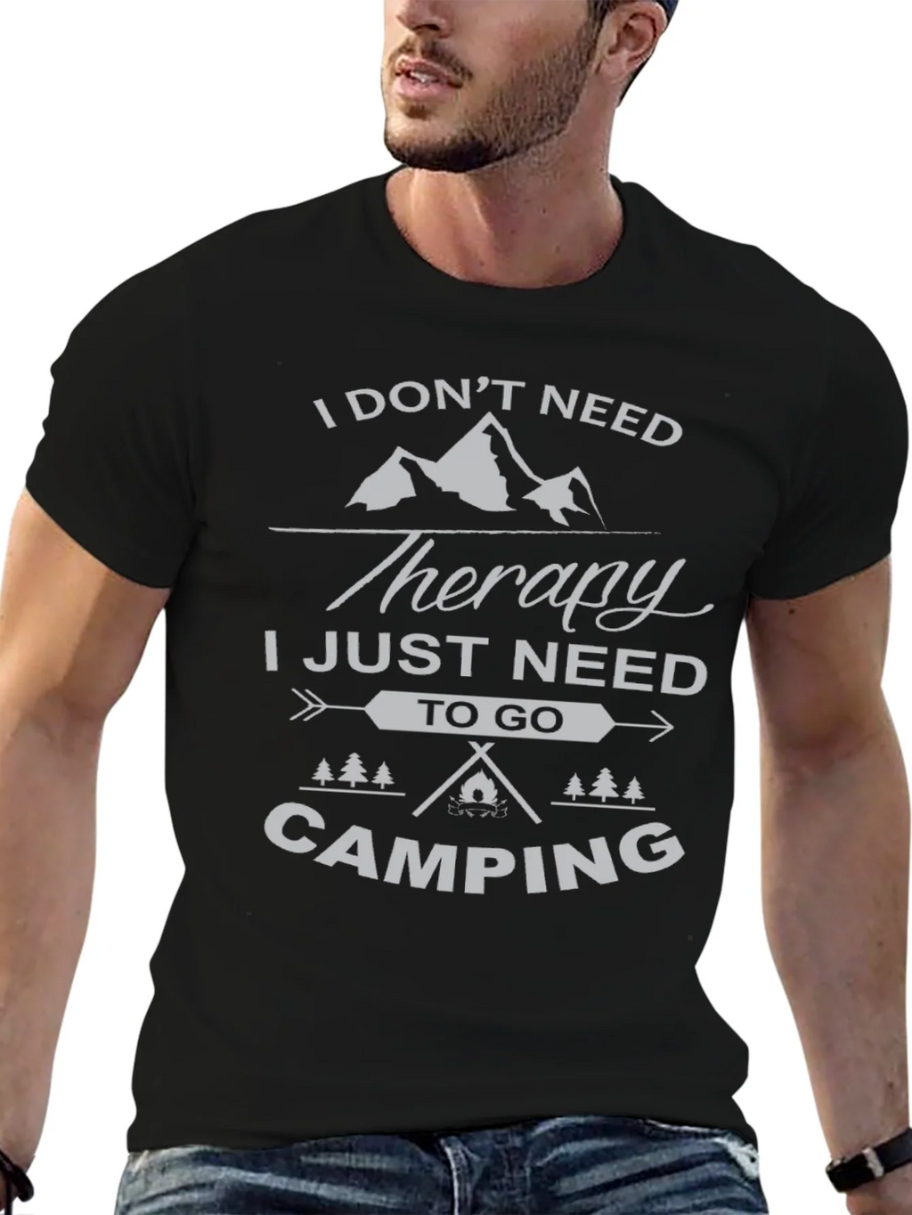 Camping Therapy T-Shirt - Nature Lover Tee product image 2