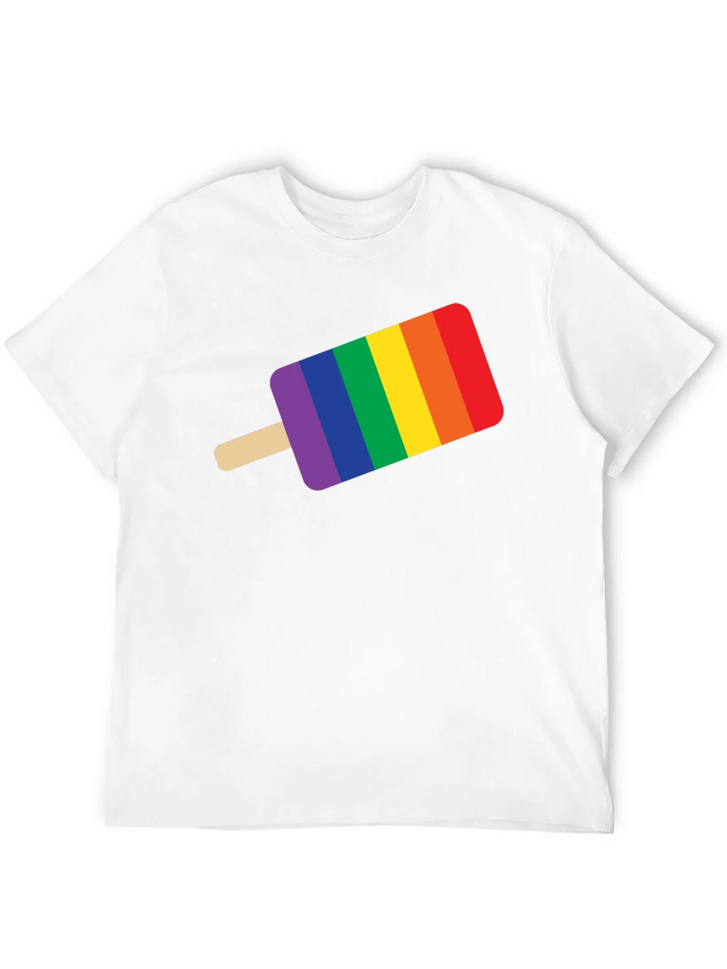 Pride Popsicle Graphic Tee - Black Cotton T-Shirt product image 3