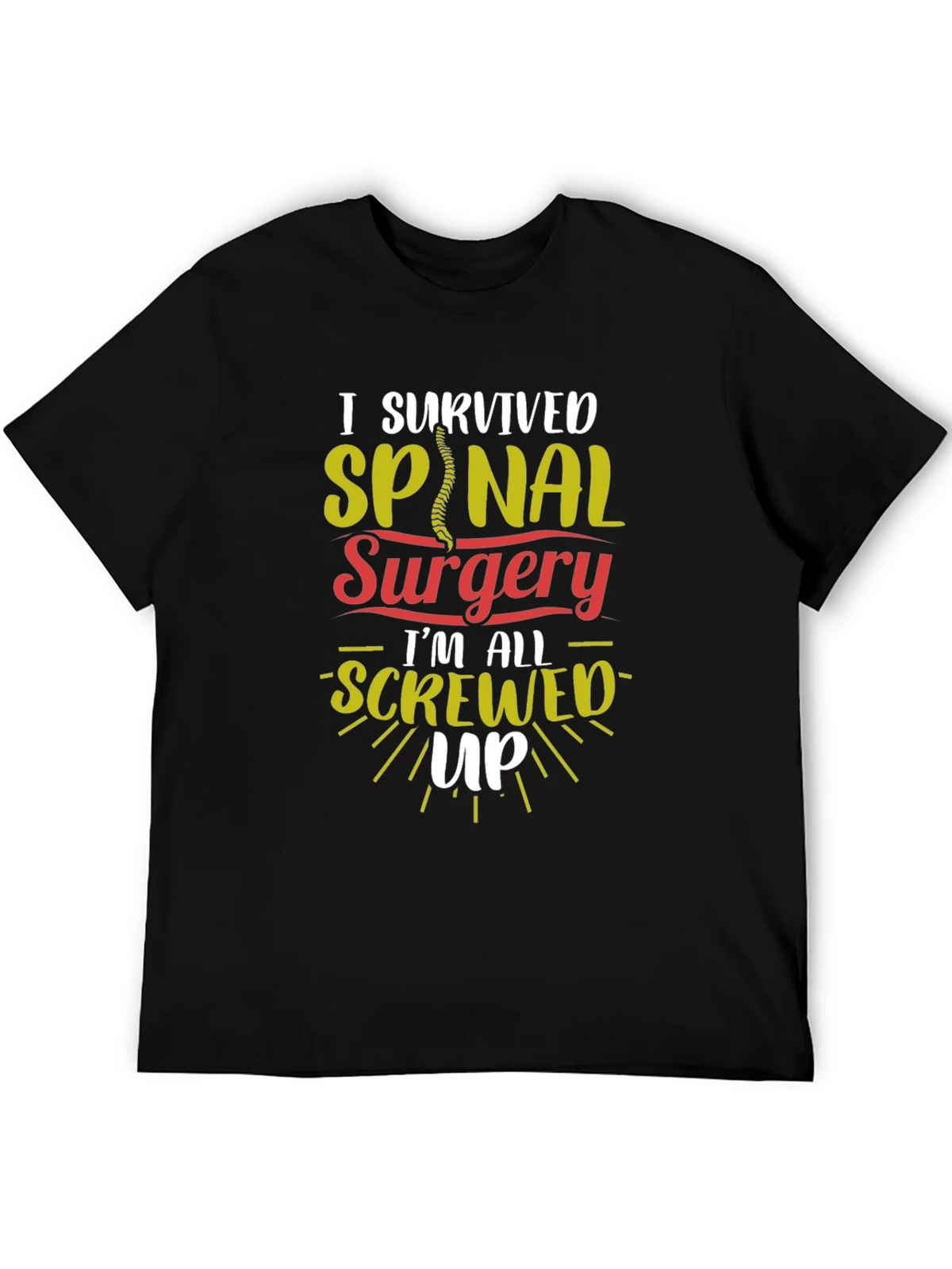 I Survived Spinal Surgery Graphic T-Shirt product image 5