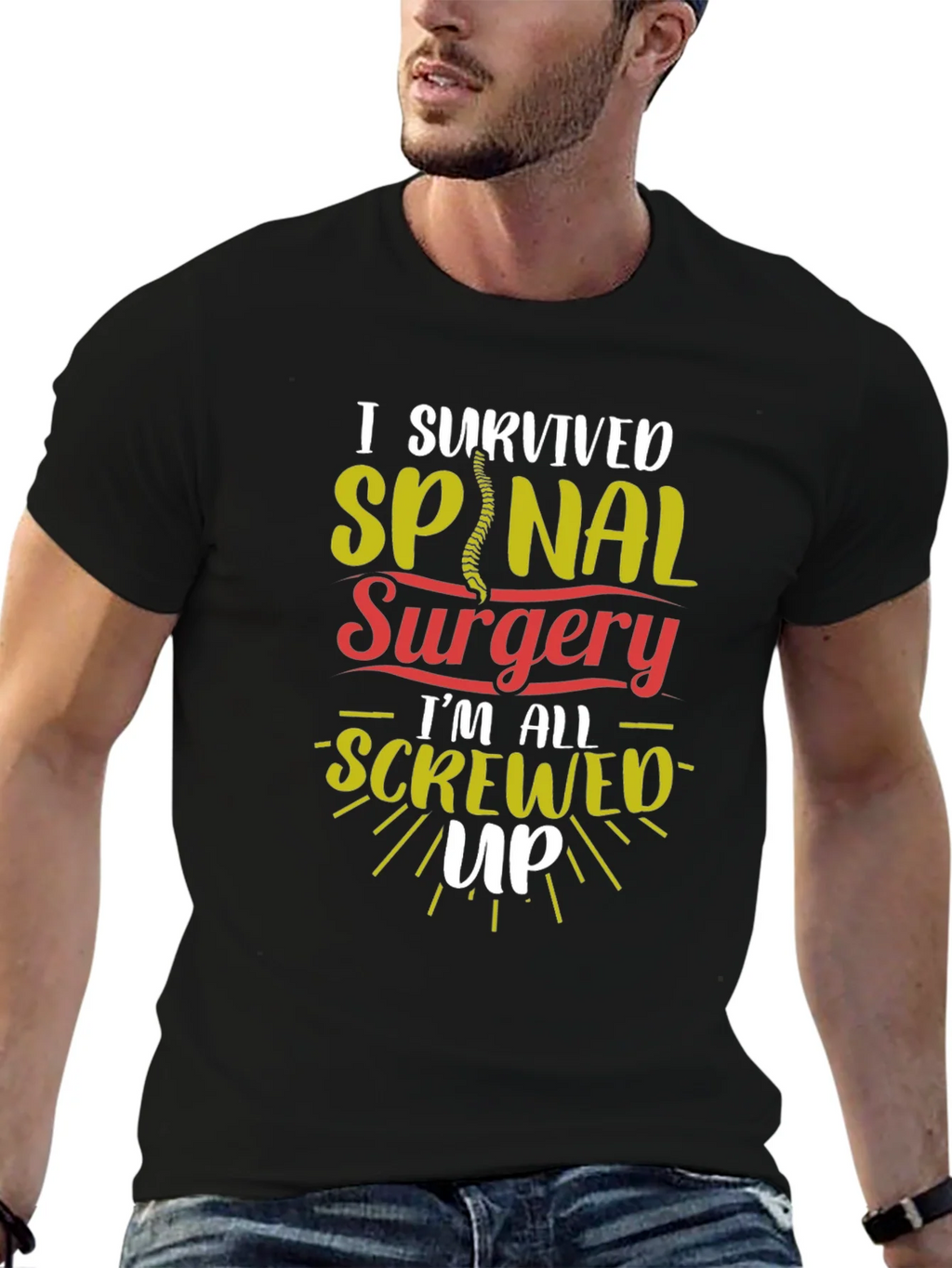 I Survived Spinal Surgery Graphic T-Shirt product image 6