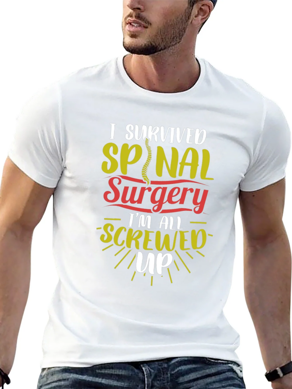 I Survived Spinal Surgery Graphic T-Shirt product image 12