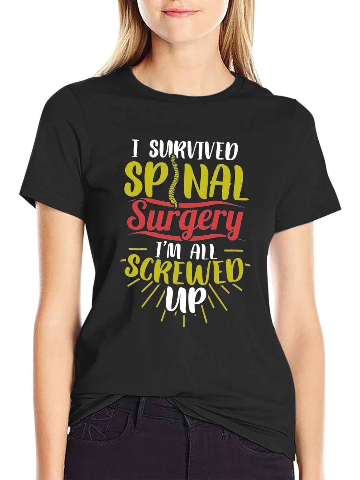 I Survived Spinal Surgery Graphic T-Shirt product image 2