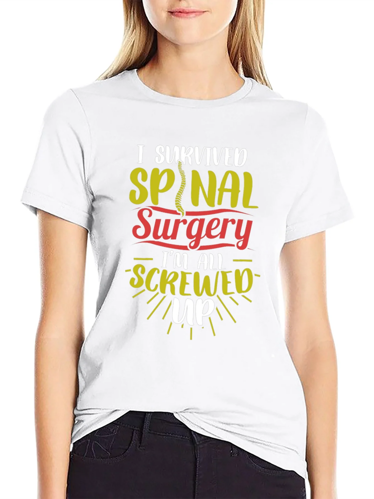 I Survived Spinal Surgery Graphic T-Shirt product image 8