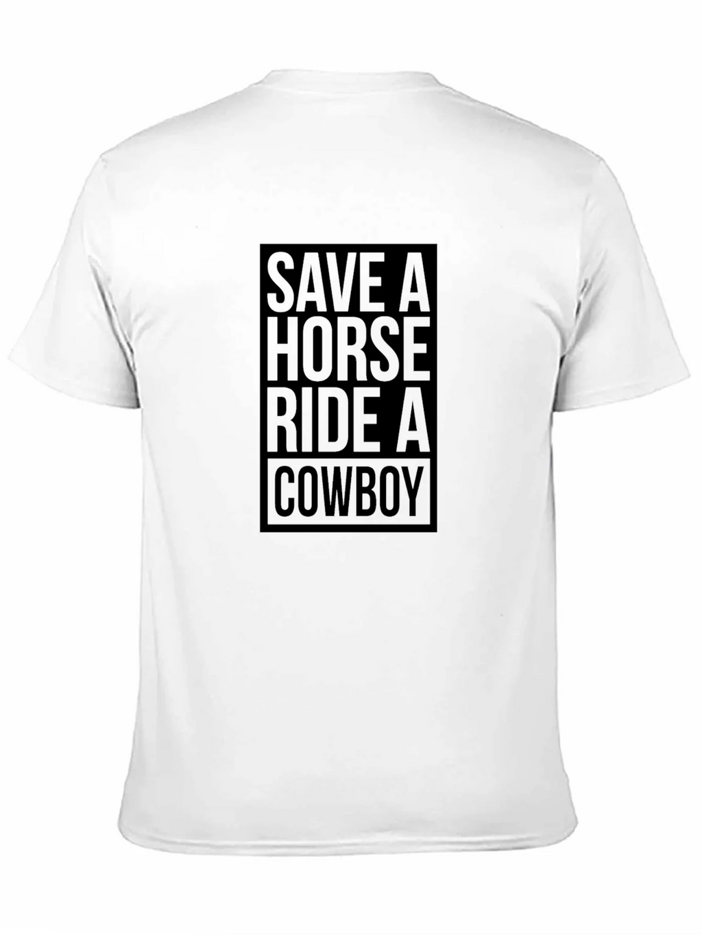 Save A Horse Ride A Cowboy Graphic Tee - Black product image 10
