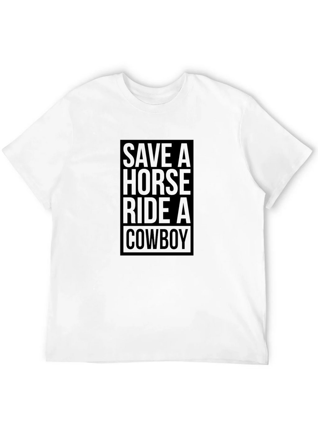 Save A Horse Ride A Cowboy Graphic Tee - Black product image 11