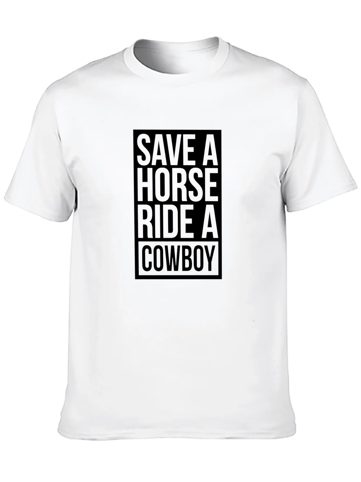 Save A Horse Ride A Cowboy Graphic Tee - Black product image 9
