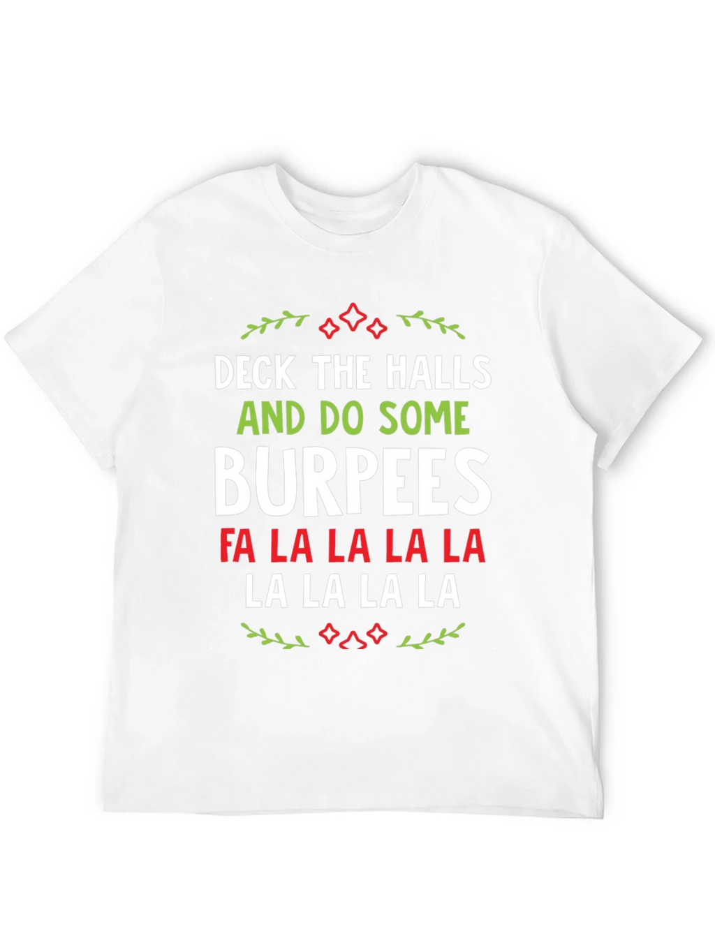 Deck The Halls Burpees Christmas T-Shirt product image 5