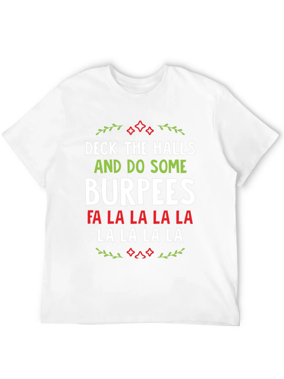 Deck The Halls Burpees Christmas T-Shirt product image 5