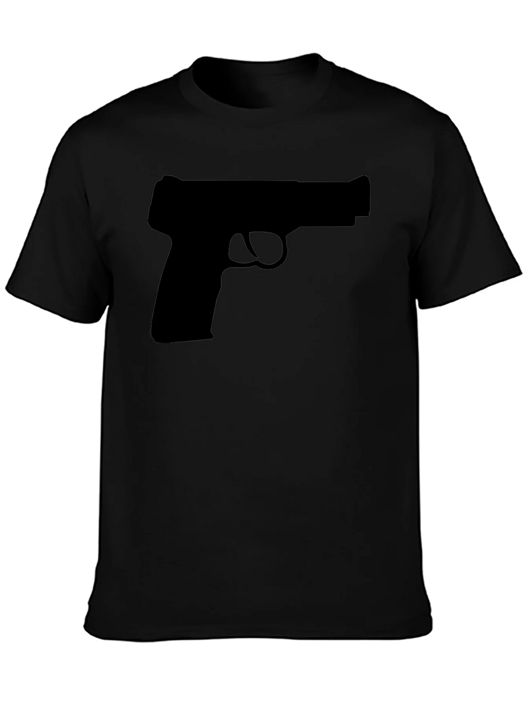 Gun Silhouette T-Shirt - Classic Black Tee product image 3