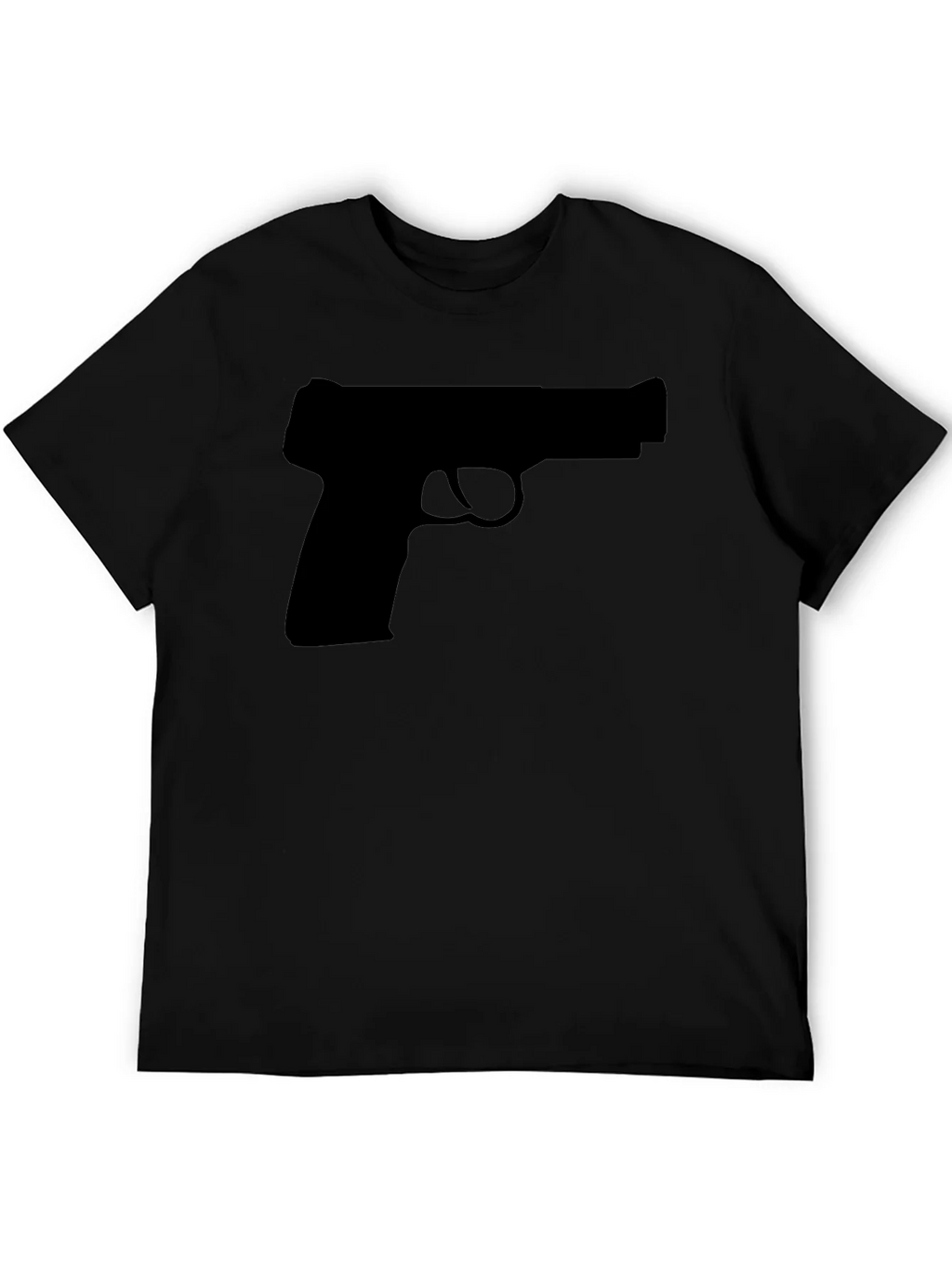 Gun Silhouette T-Shirt - Classic Black Tee product image 5