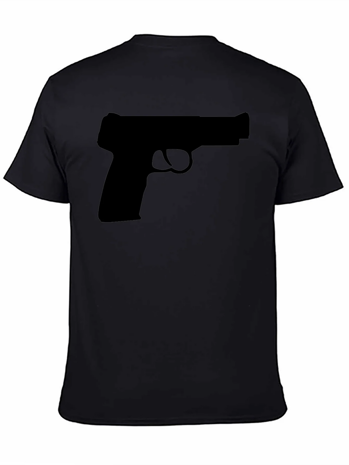 Gun Silhouette T-Shirt - Classic Black Tee product image 4