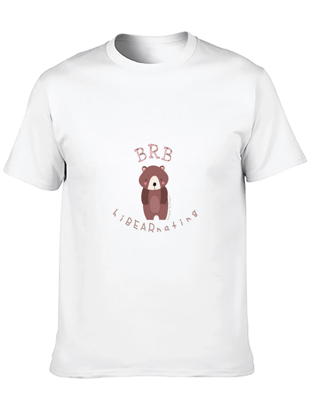 Bear Hibernating Black Graphic Tee product image 9