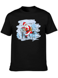 Santa on Scooter Graphic Tee - Holiday Cheer product image 1