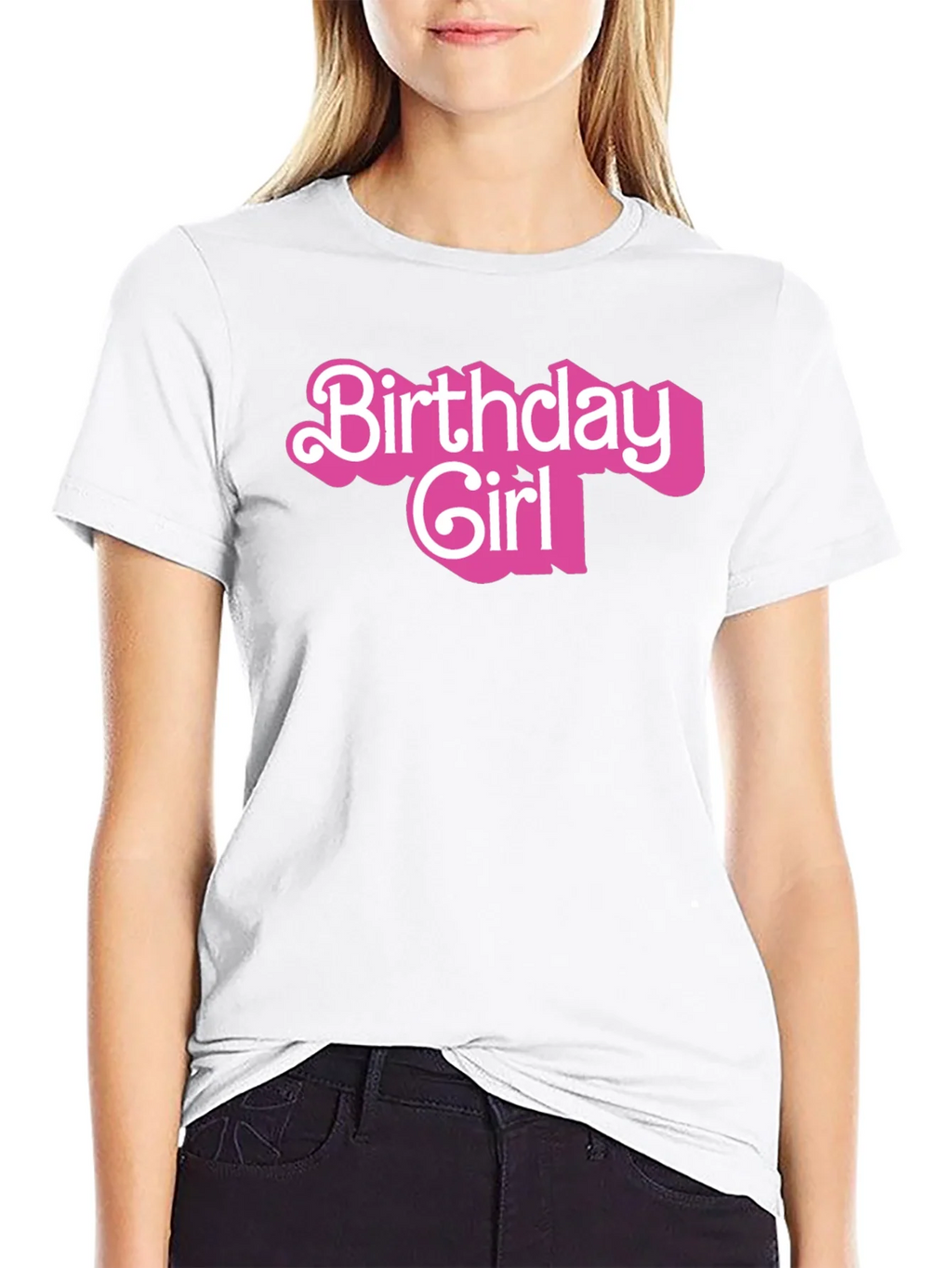 Birthday Girl Graphic Tee - Black Cotton Shirt product image 8