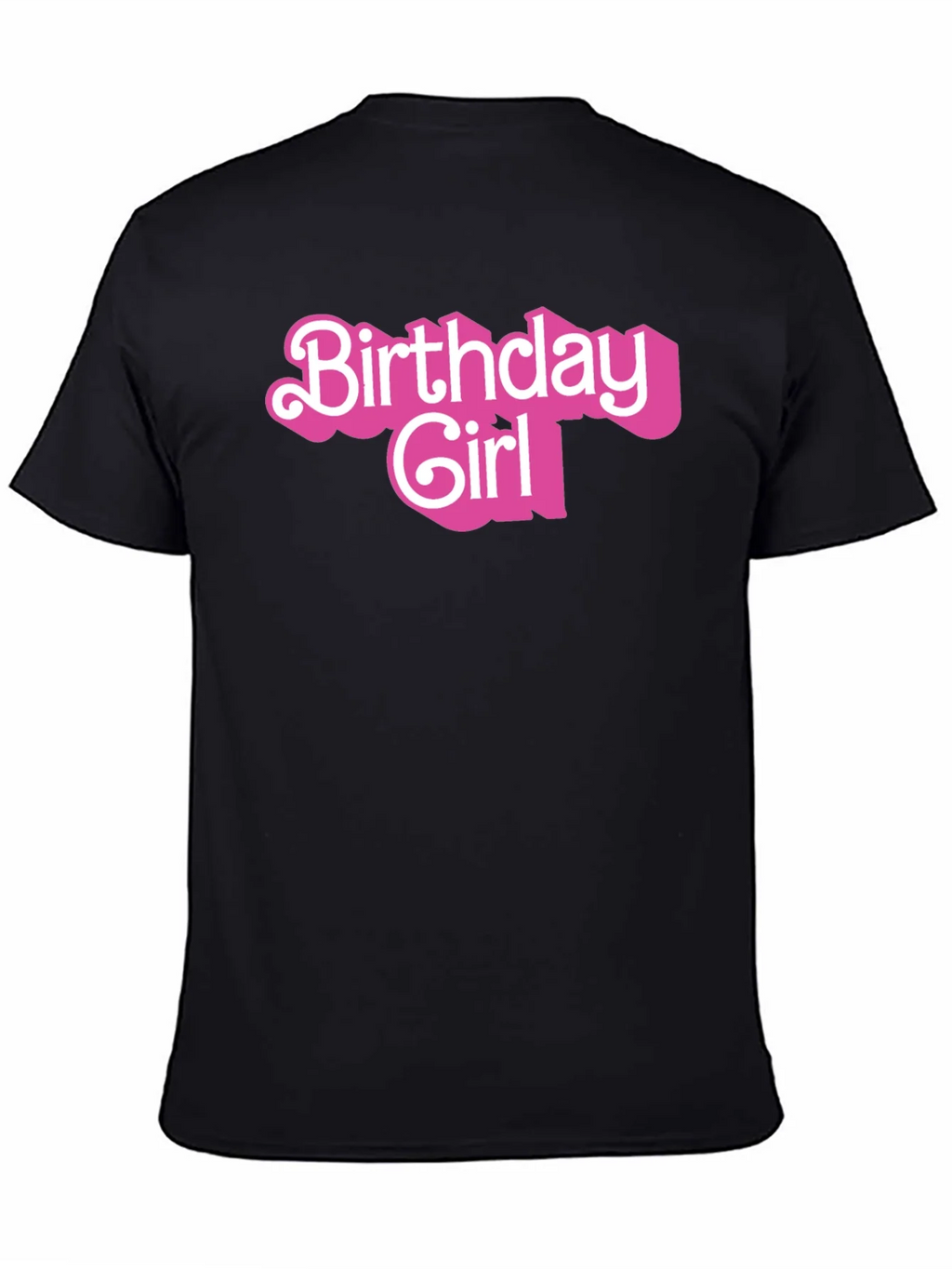 Birthday Girl Graphic Tee - Black Cotton Shirt product image 4