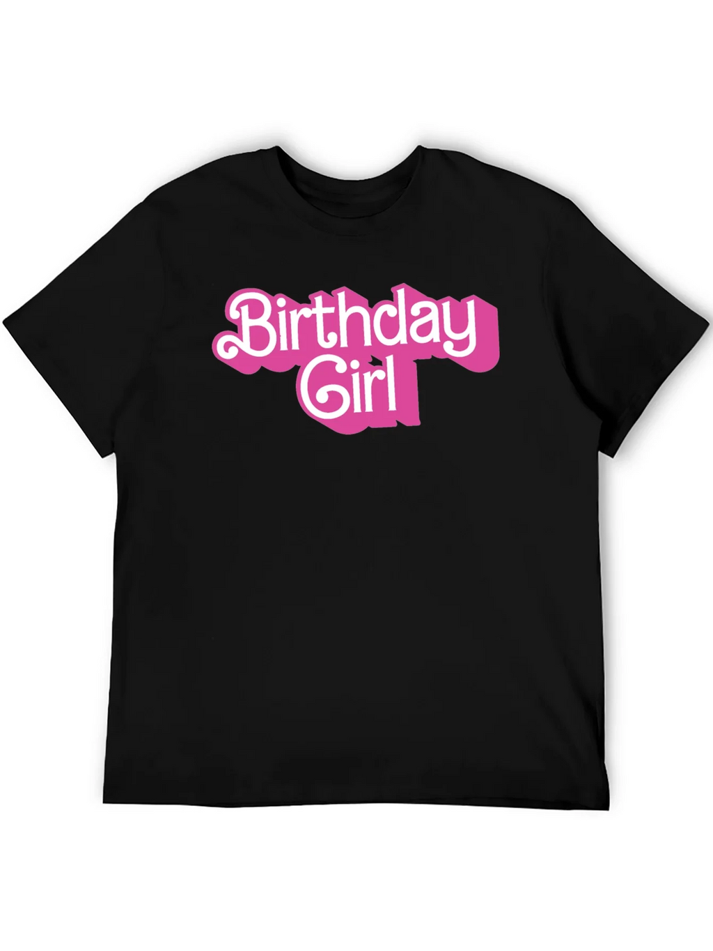 Birthday Girl Graphic Tee - Black Cotton Shirt product image 5