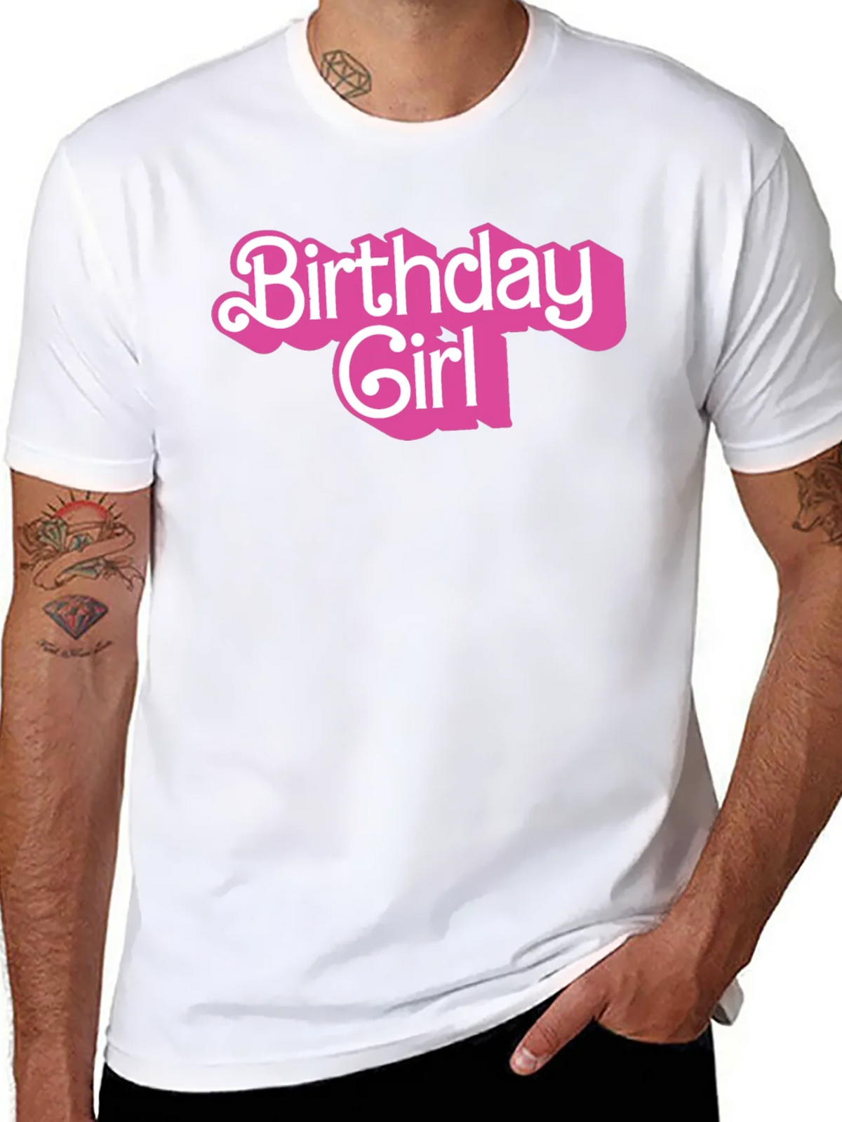 Birthday Girl Graphic Tee - Black Cotton Shirt product image 7