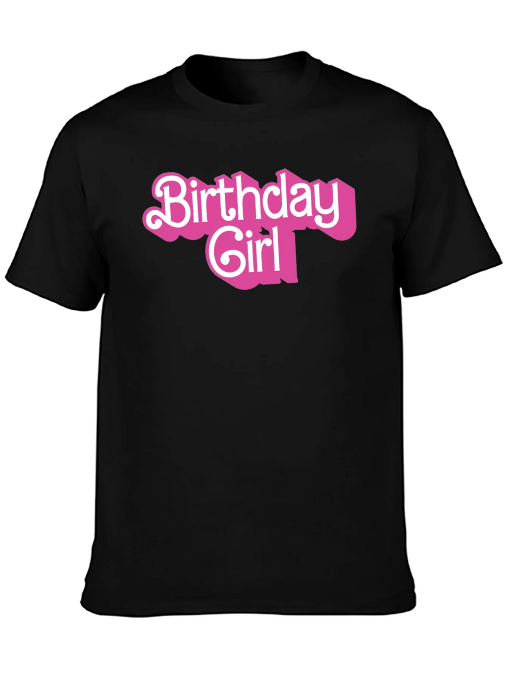 Birthday Girl Graphic Tee - Black Cotton Shirt product image 3