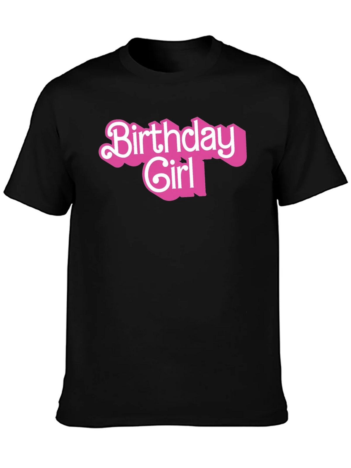 Birthday Girl Graphic Tee - Black Cotton Shirt product image 3
