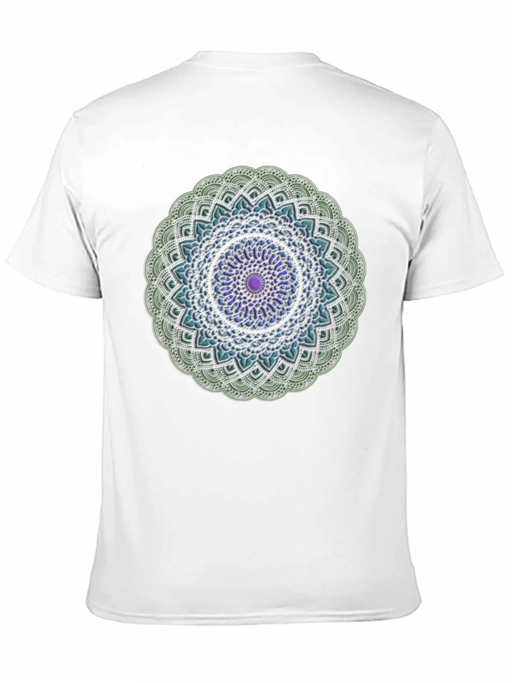 Mandala Design Black T-Shirt product image 10