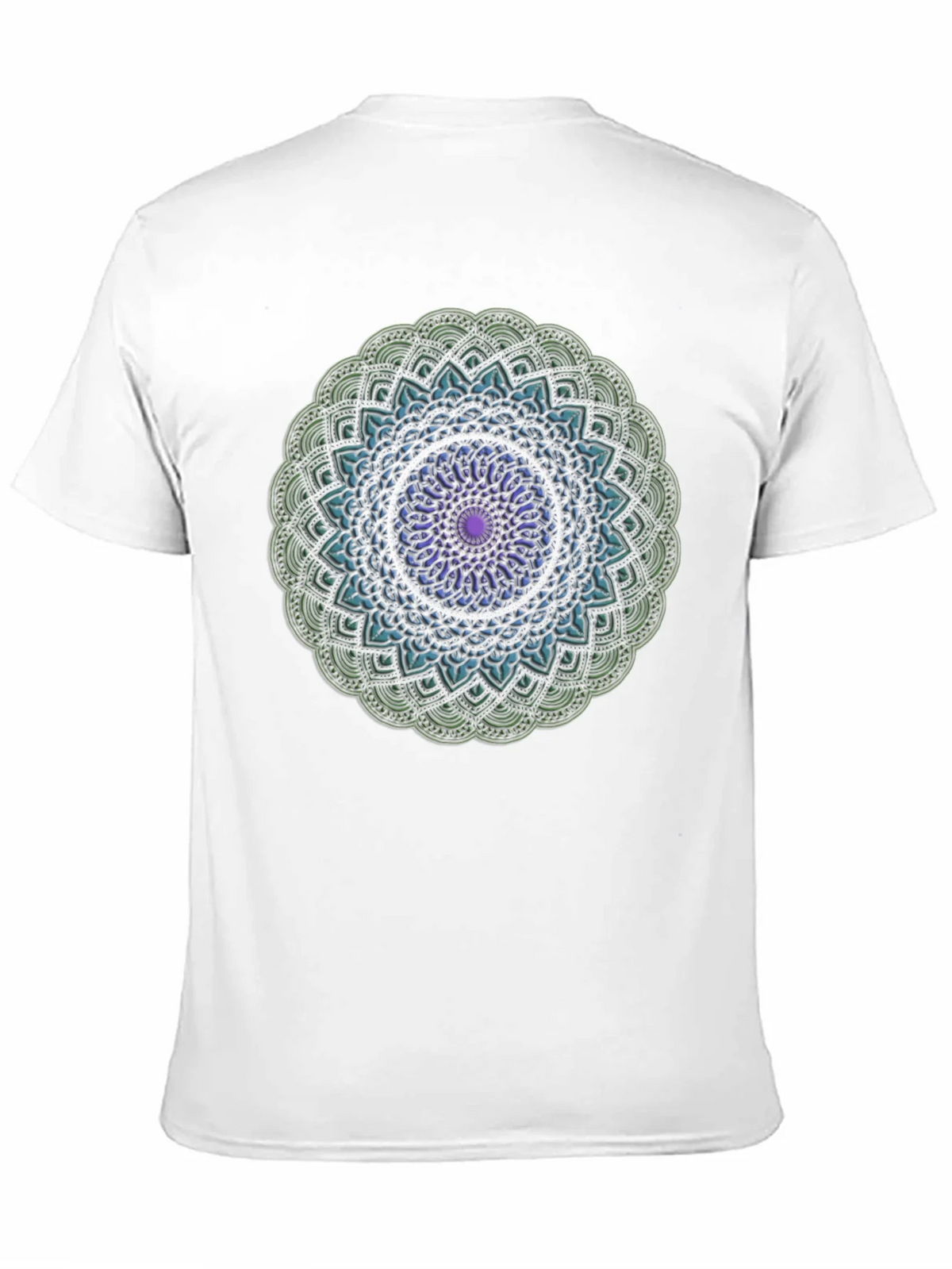 Mandala Design Black T-Shirt product image 10