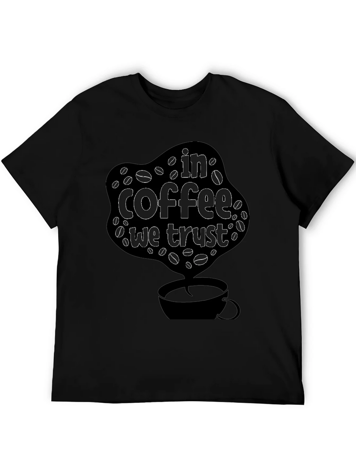 In Coffee We Trust Black T-Shirt product image 1