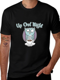 Up Owl Night T-Shirt: Fun Graphic Tee for Owls product image 1