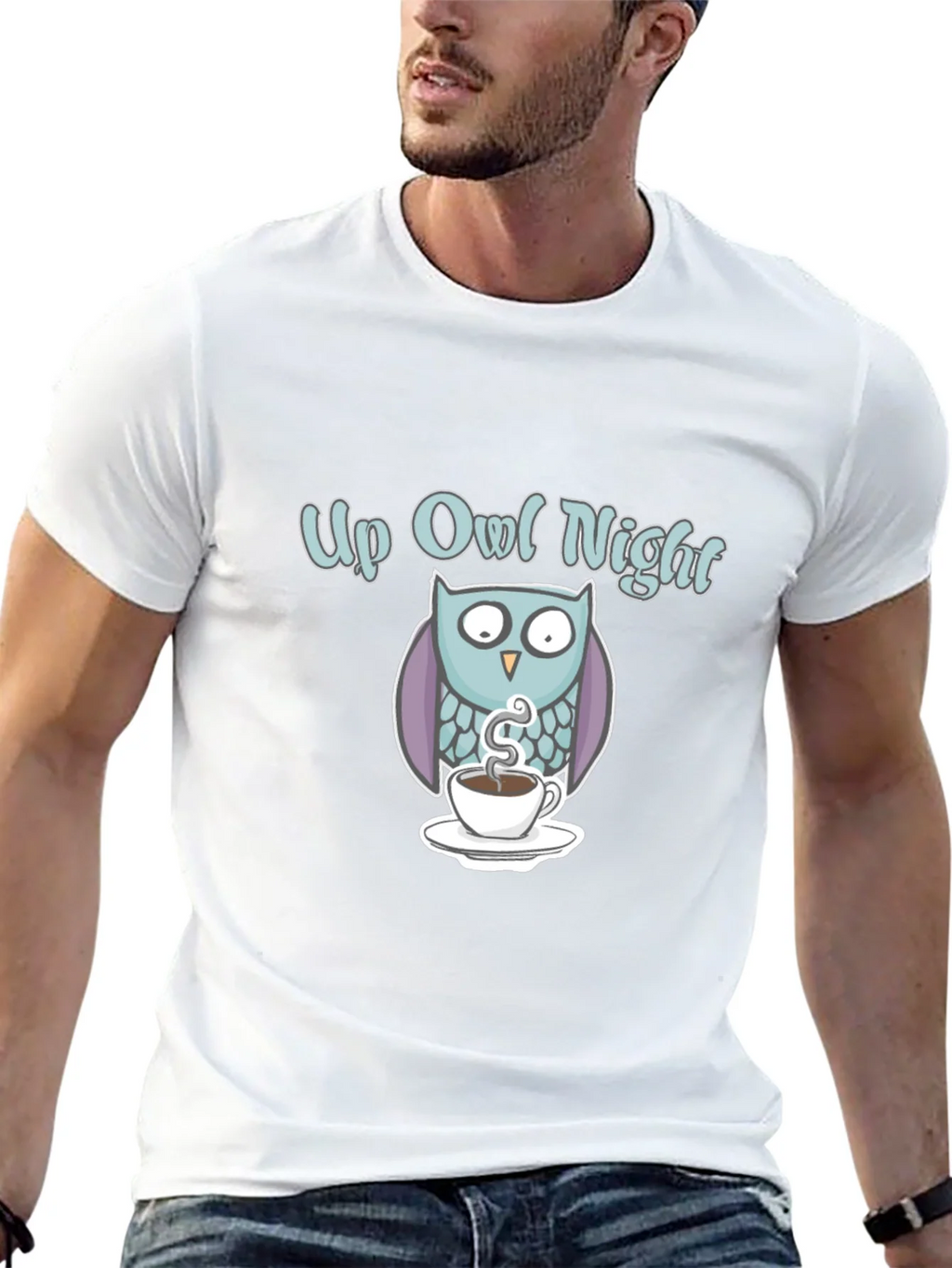 Up Owl Night T-Shirt: Fun Graphic Tee for Owls product image 12
