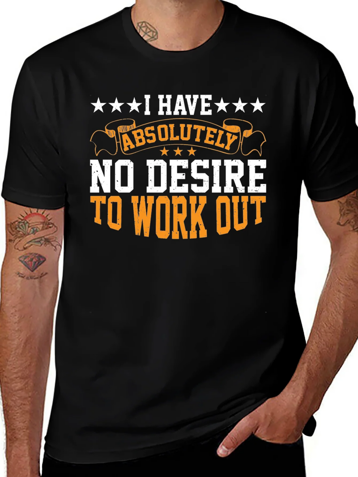 Funny Workout T-Shirt - No Desire to Exercise product image 1