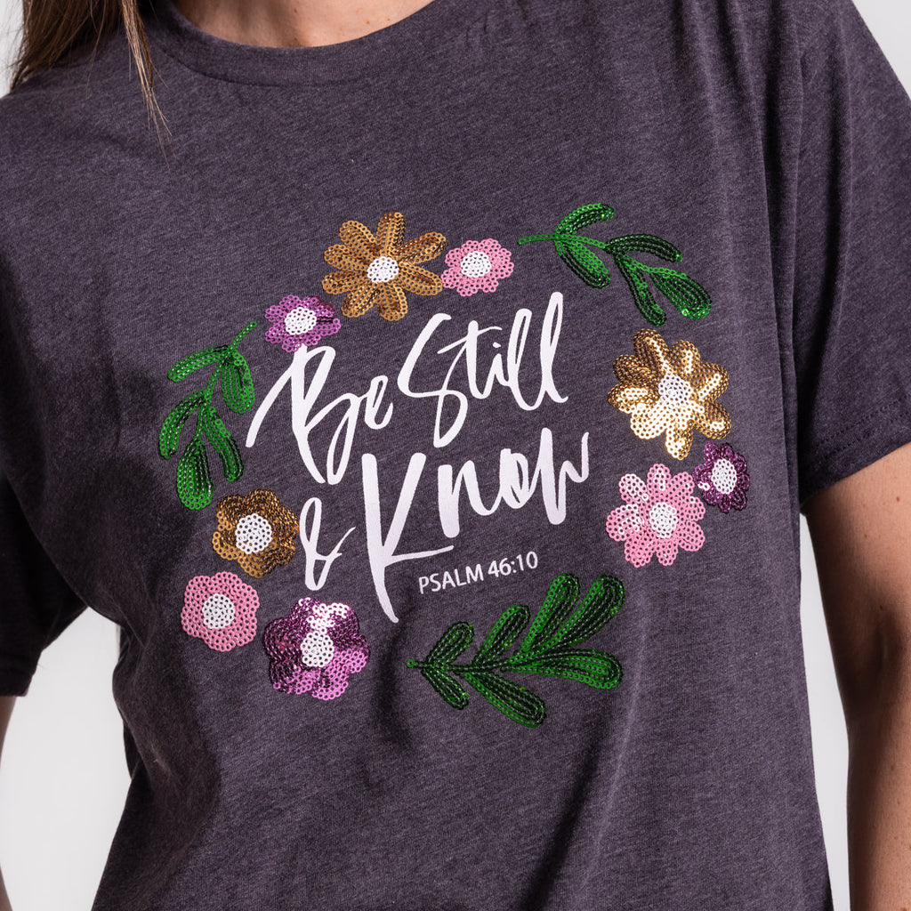 Embellished Be Still Sequin Tee product image 3