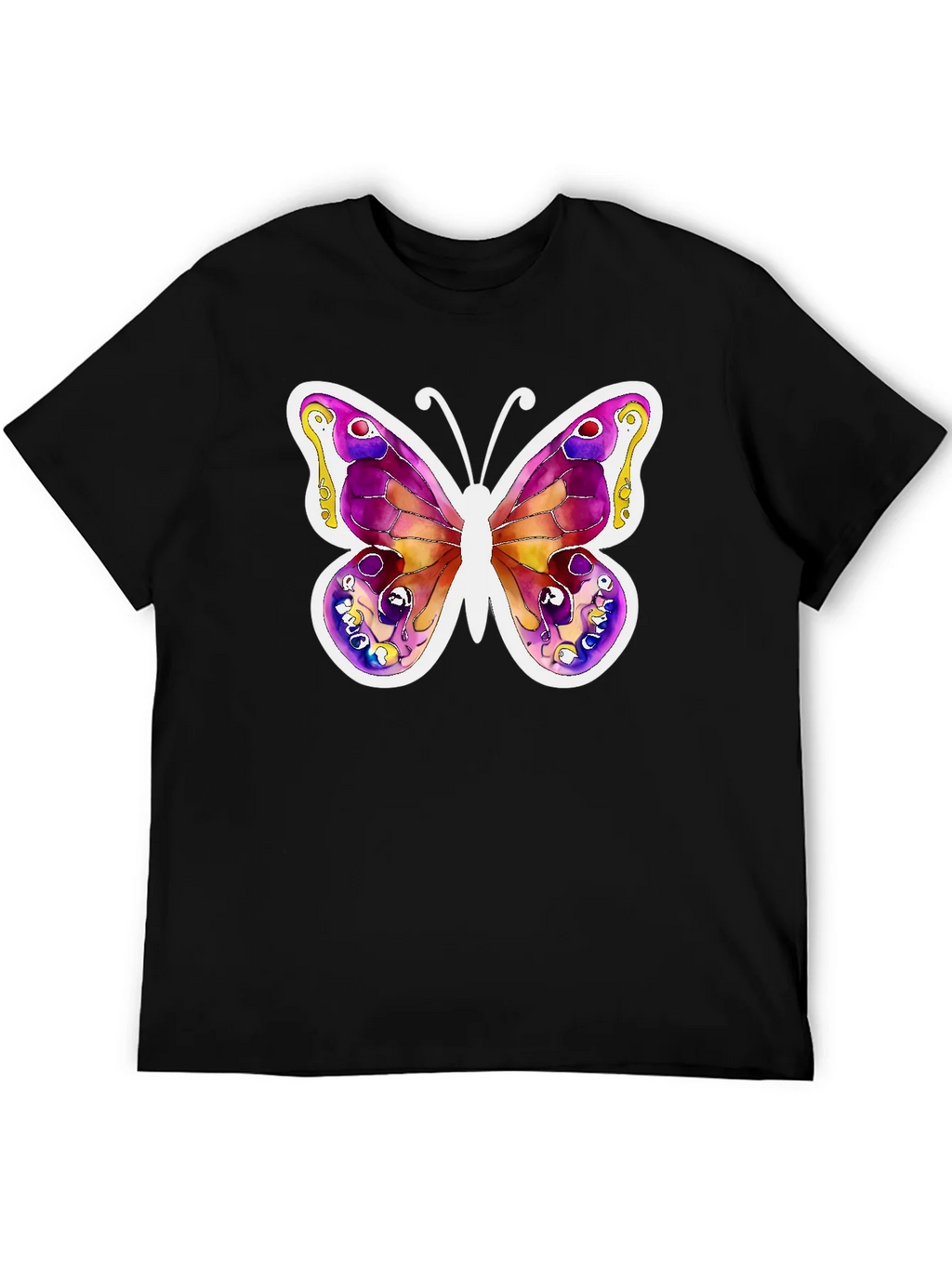 Butterfly Watercolor Art T-Shirt product image 2